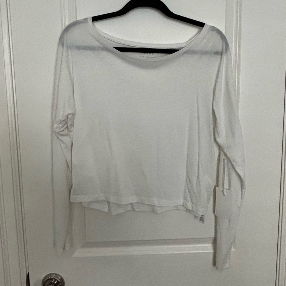 Frame Le High Rise Garçon White - Sz. M